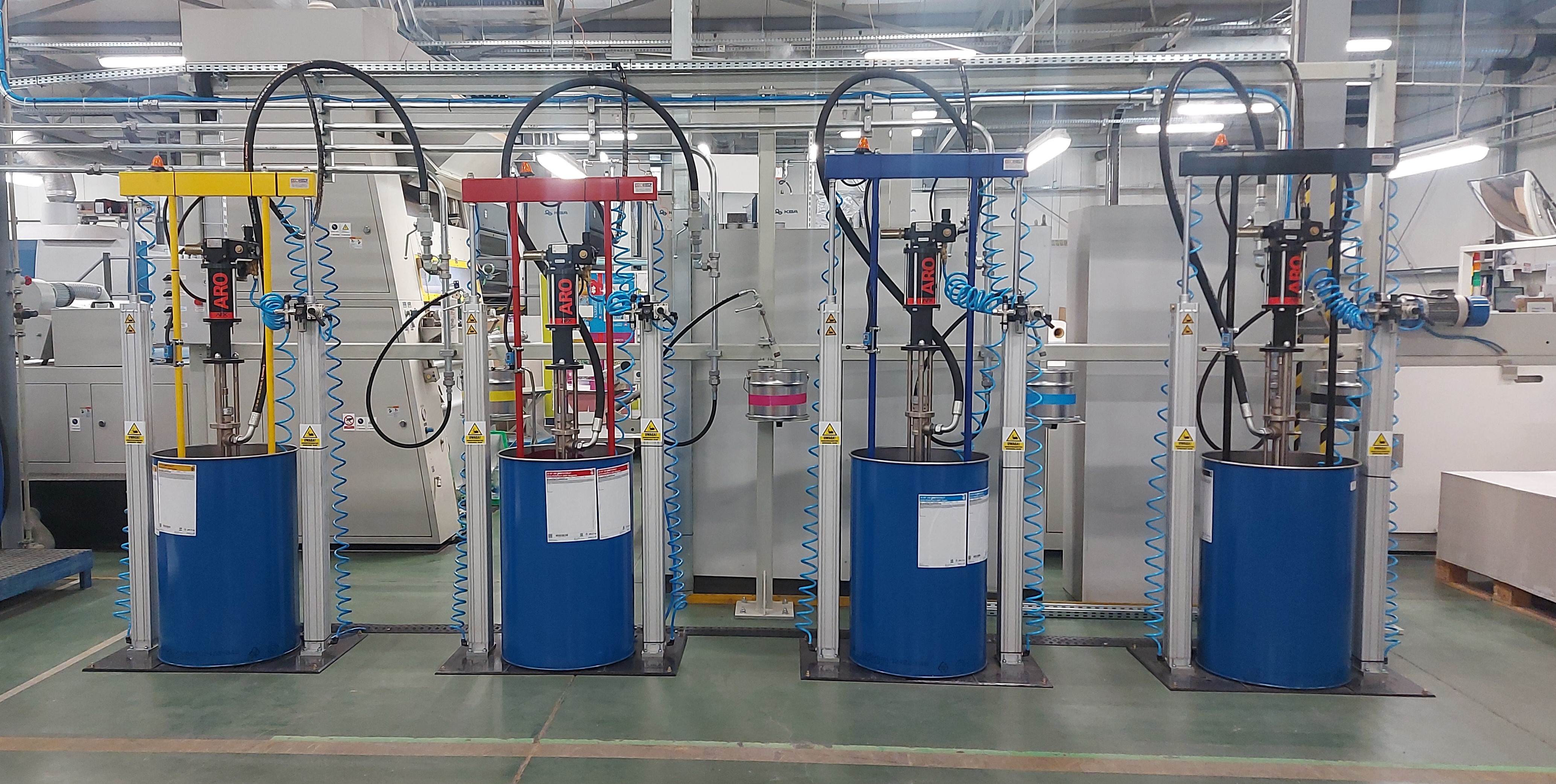 Zestawy farbowe do dozowania farb graficznych