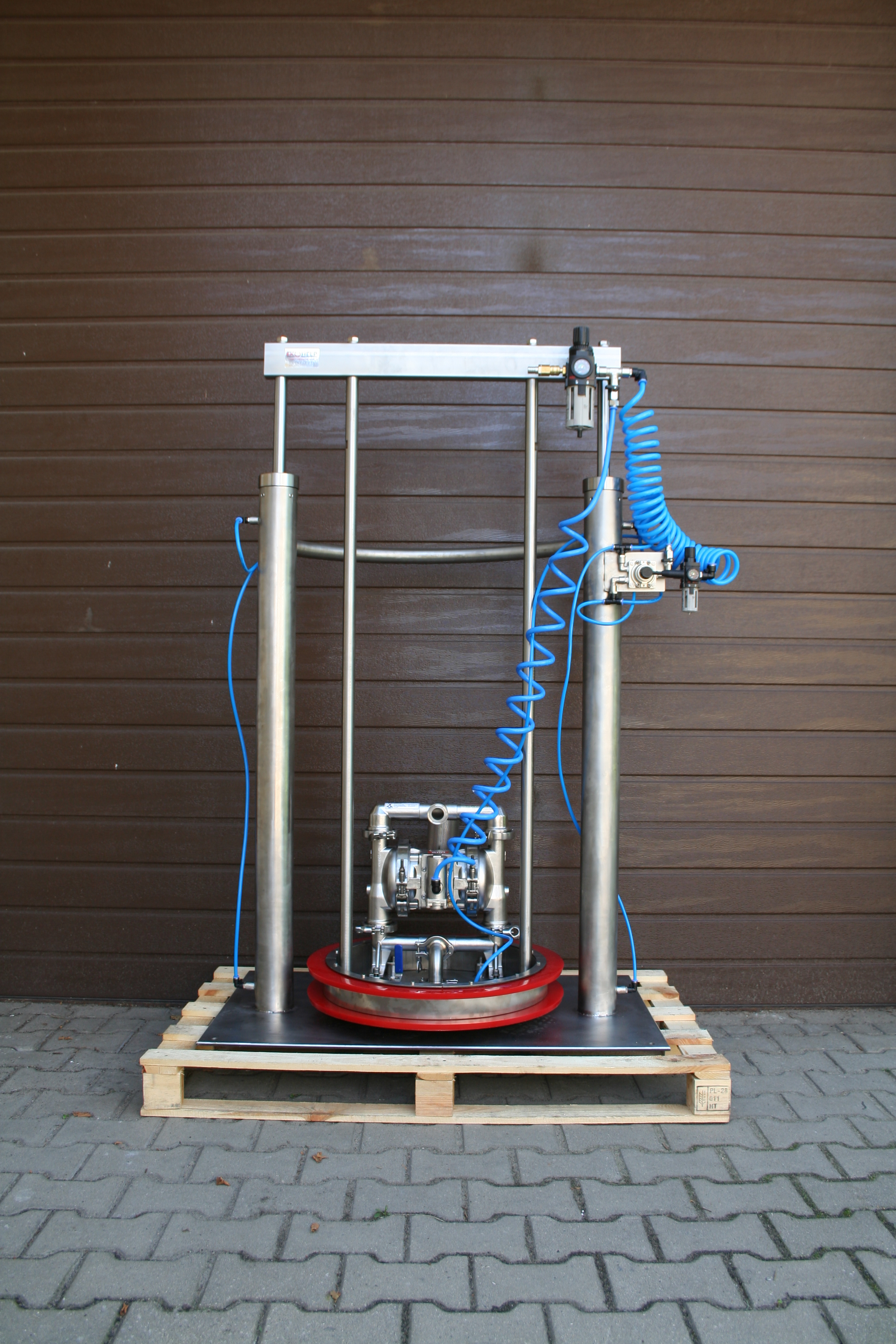 Zestawy do rozładunku beczek i paletopojemników z wysokolepkich produktów spożywczych