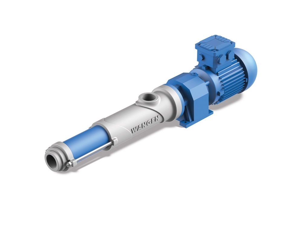 Pompy śrubowe WANGEN KB10S i KB22S (do polimerów) - Opracowany specjalnie do transportu i dozowania w oczyszczalniach ścieków. Dostępne w rozmiarze pompy 10 z obudową z tworzywa sztucznego i 22 z obudową z żeliwa.
